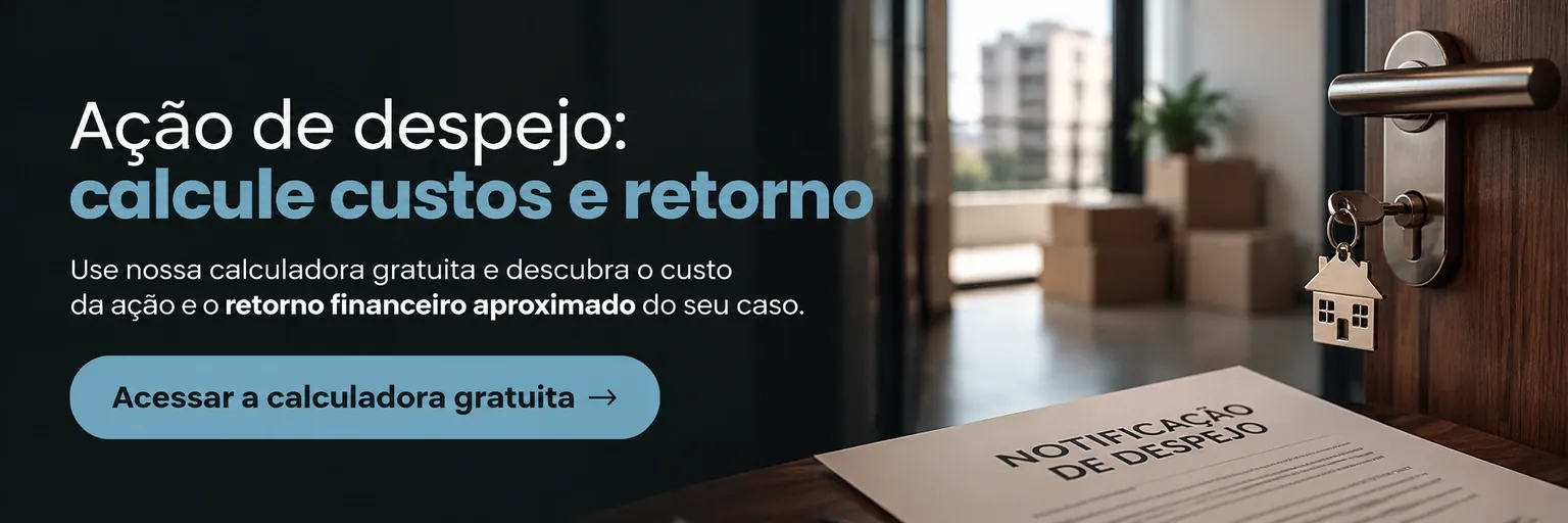 Ação de despejo: calcule custos e retorno — ferramenta de estimativa do RM Advogados